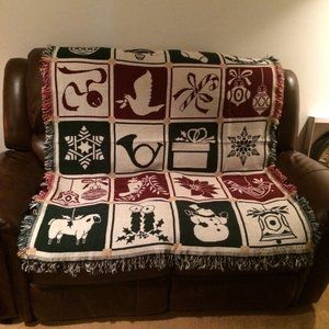 Never Used * Christmas Afghan